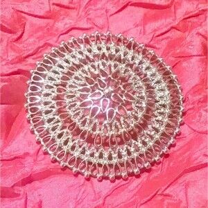 Vintage SARAH COVENTRY "VENETIAN" Silver Lacy Filigree  Statement Brooch 1969